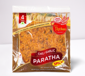 Spicy Chili Garlic Paratha (4 pcs)