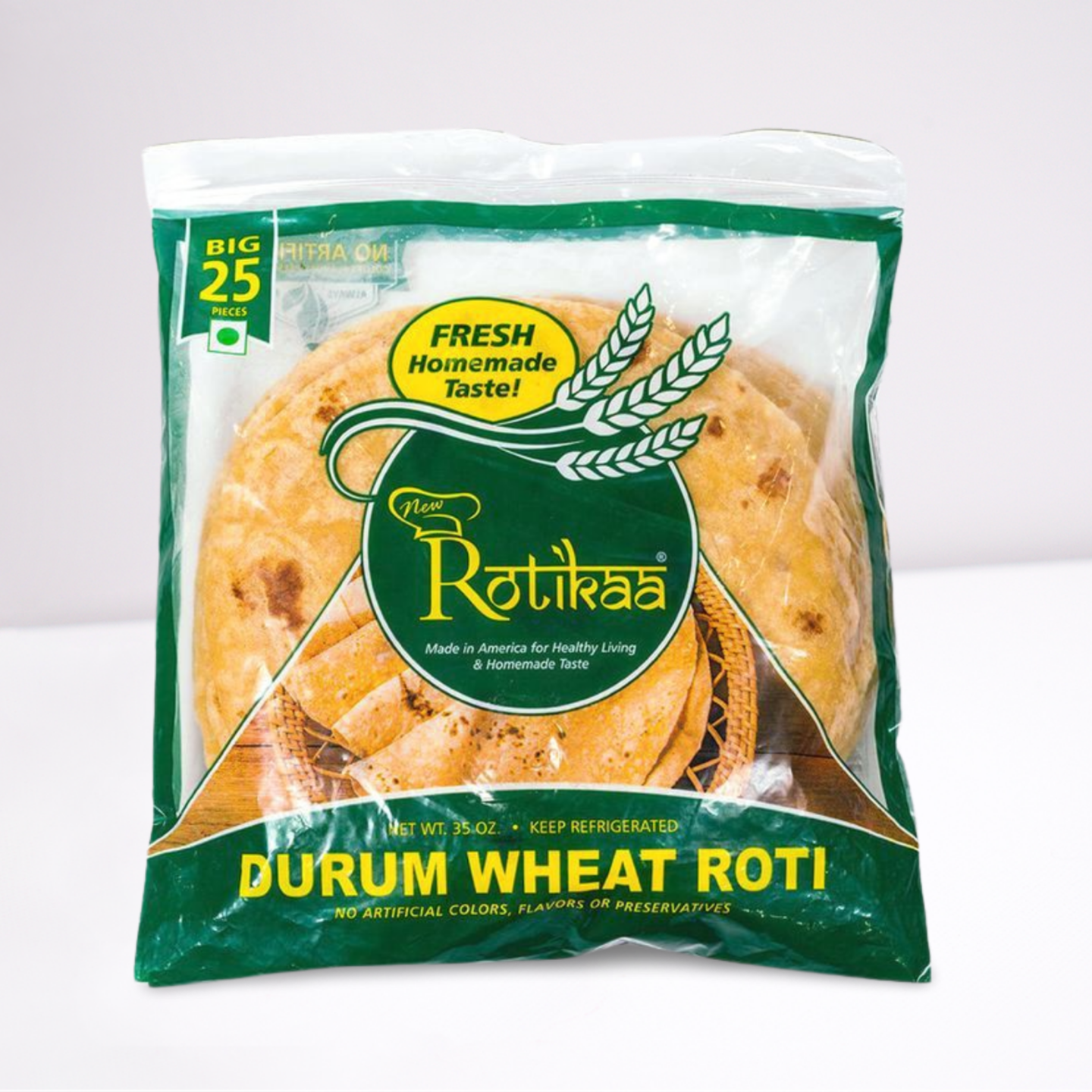 Big Durum Wheat Roti Family Pack (25 pcs)