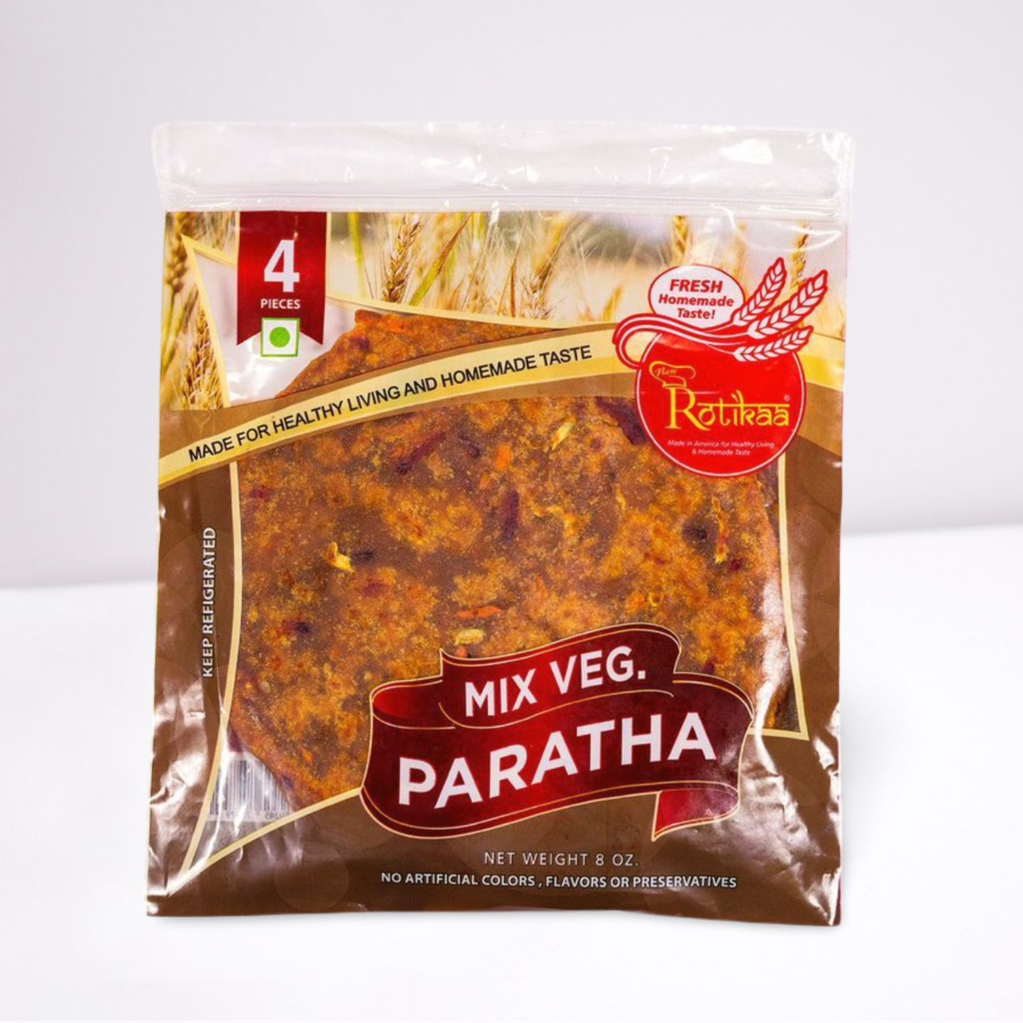 Mix Veg Paratha (4 pcs)