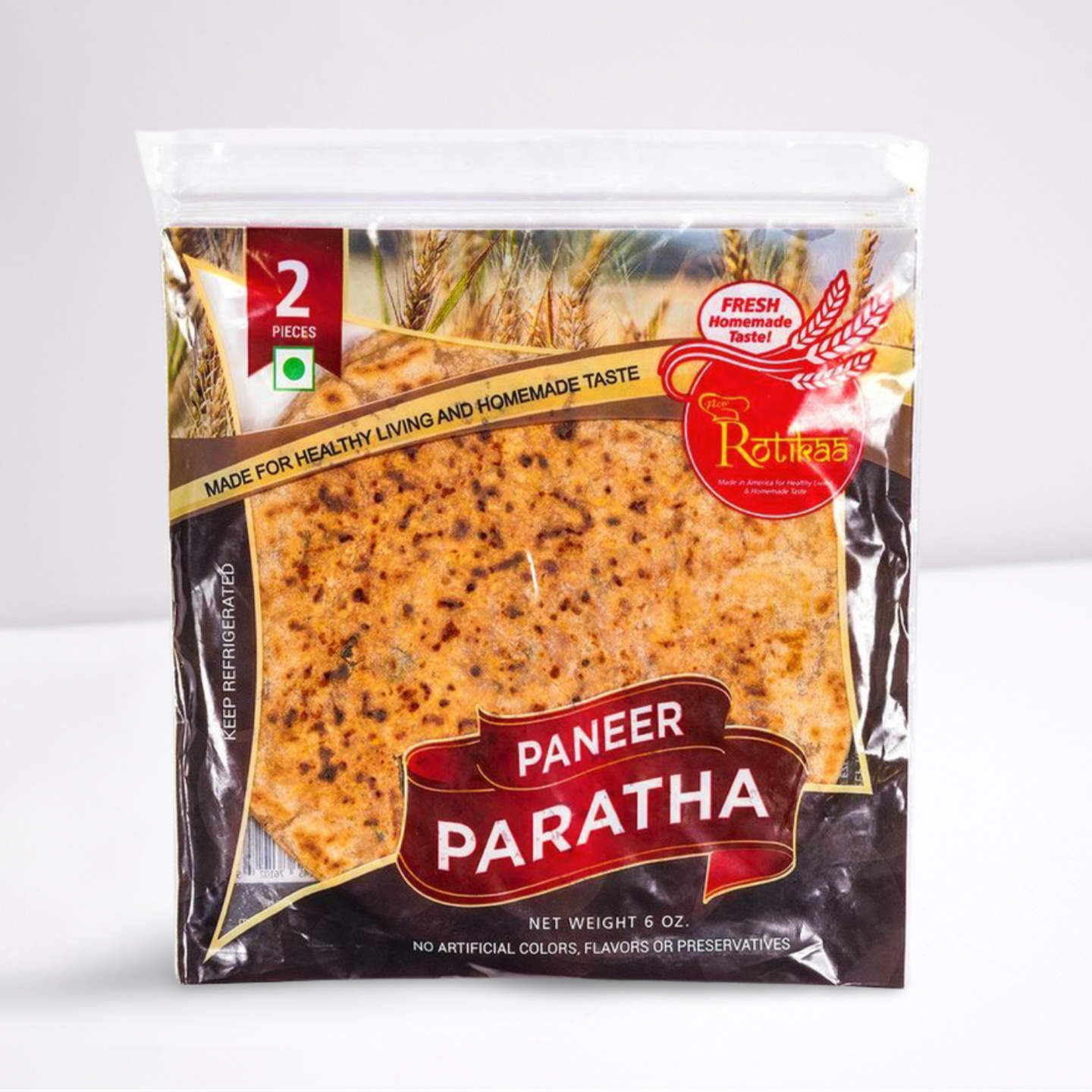 Paneer Paratha (2 pcs)